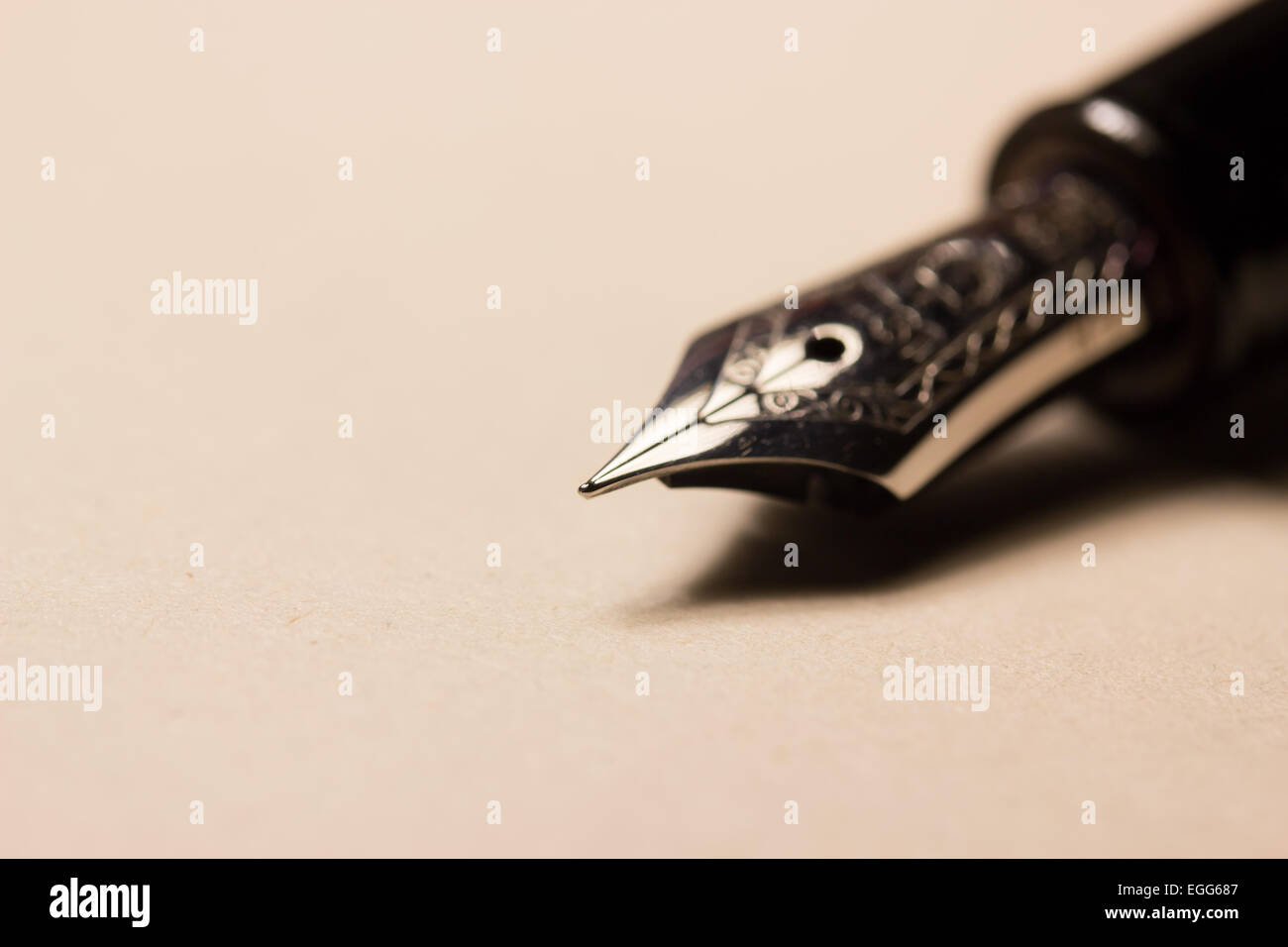 fountain pen tip closeup Stock Photo Alamy