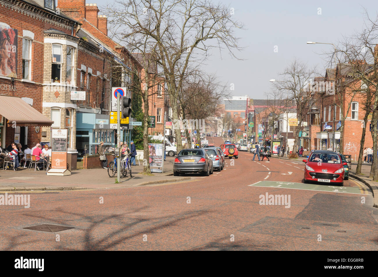 Botanic Avenue, Belfast Stock Photo Alamy