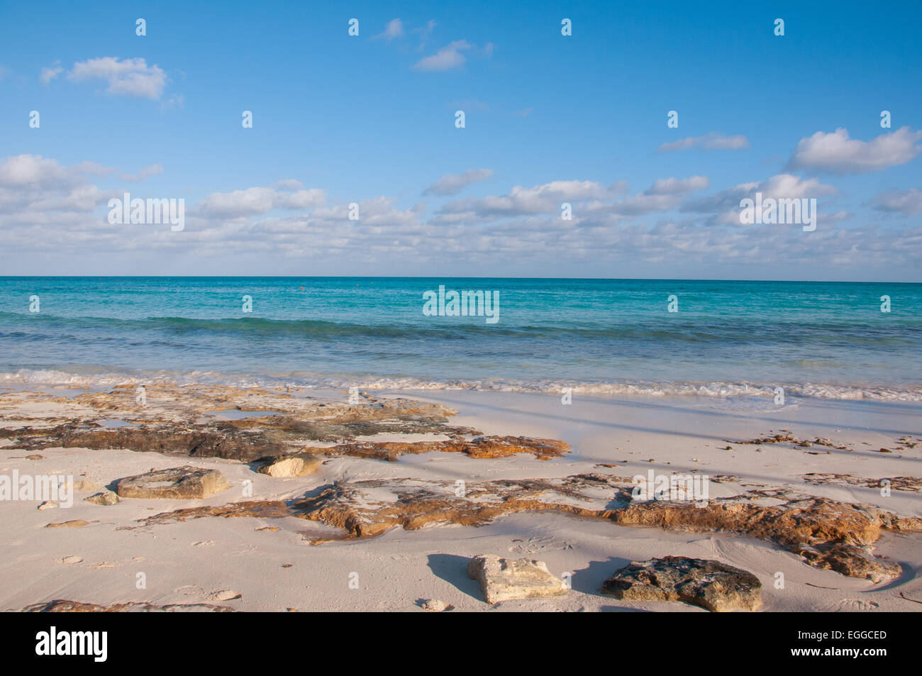 Tranquil beach Cayo Coco Cuba Stock Photo