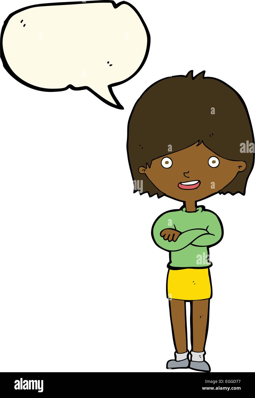 Cartoon satisfied woman bubble hi-res stock photography and images - Alamy