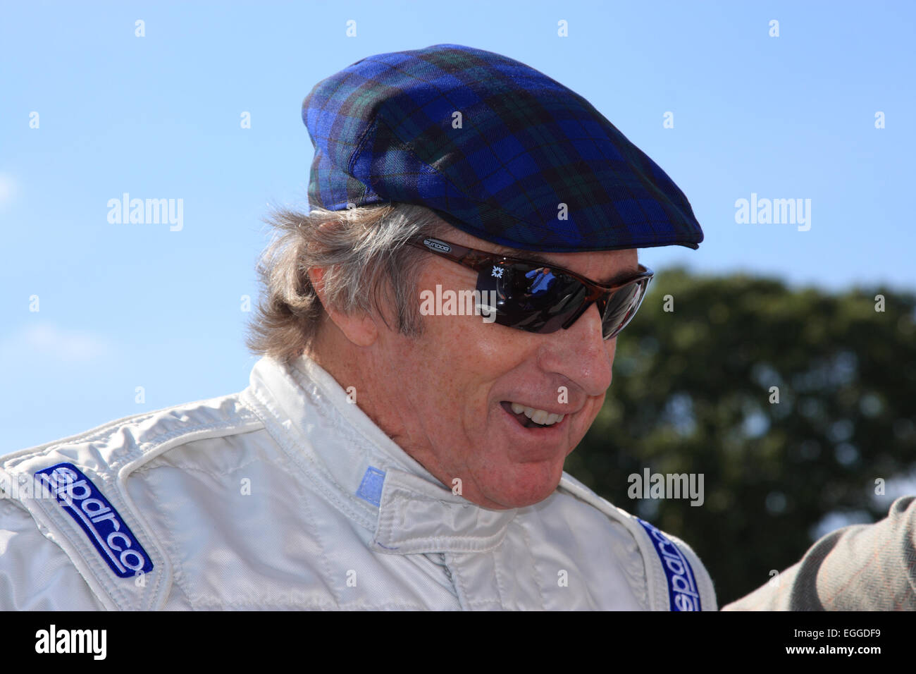 Three-times F1 World Champion Sir Jackie Stewart, legendary driver & tireless advocate for motorsport safety / Goodwood Revival Stock Photo