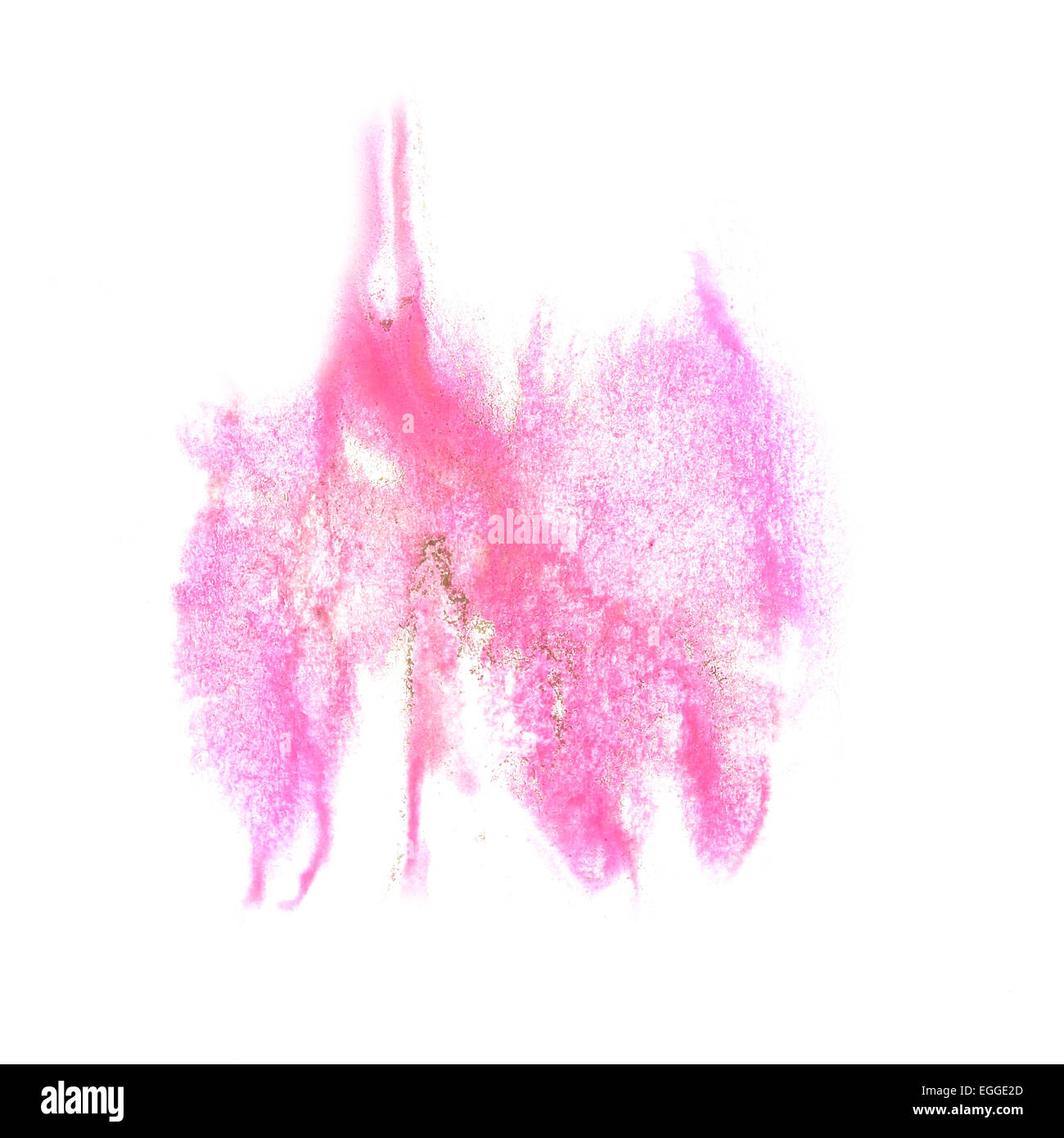 ink blot splatter pink background isolated on white hand painted Stock ...