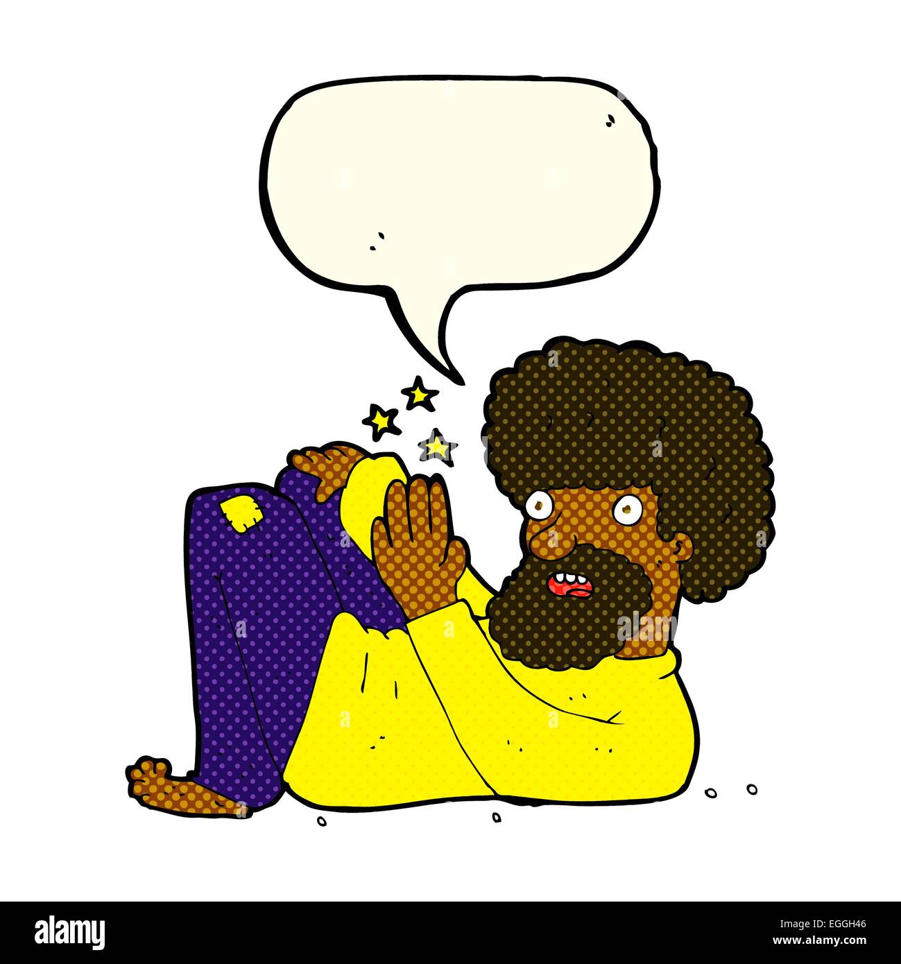 cartoon hippie man with speech bubble Stock Vector Image & Art - Alamy