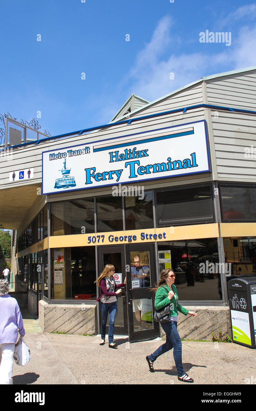 The Halifax Ferry Terminal. June 11, 2012. Stock Photo