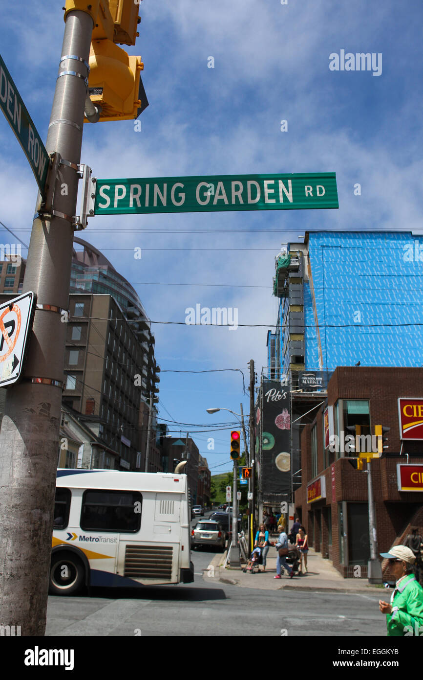 Spring Garden Road in Halifax, N.S Stock Photo Alamy