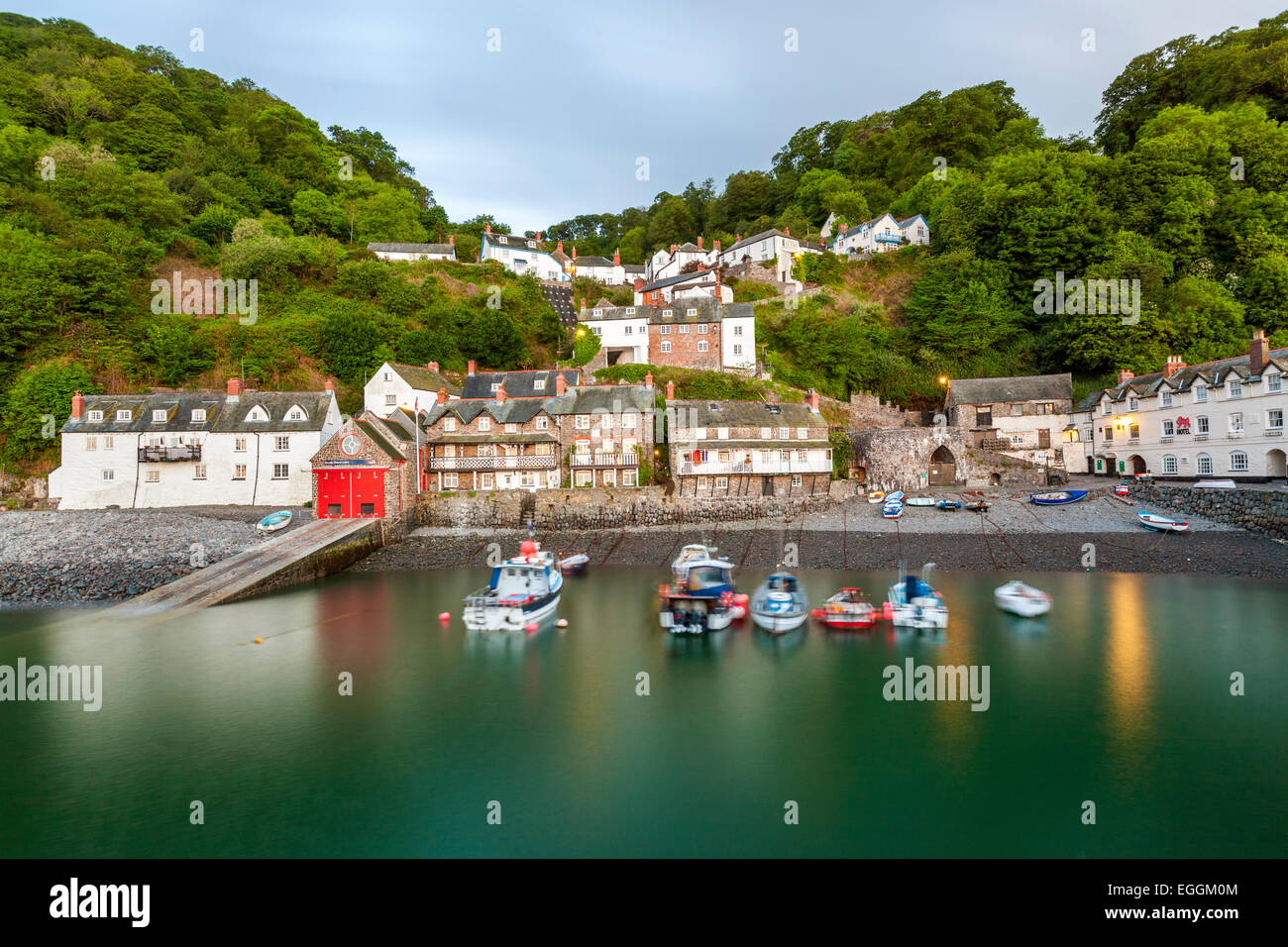 Clovelly village and harbour, Devon, South West, England, United Kingdom, Europe Stock Photo