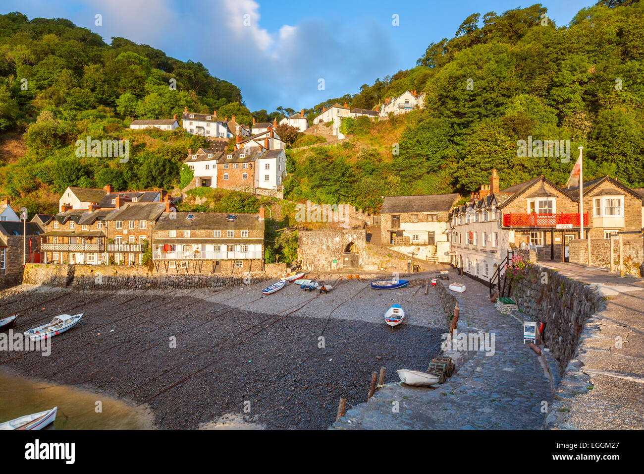 Clovelly village and harbour, Devon, South West, England, United