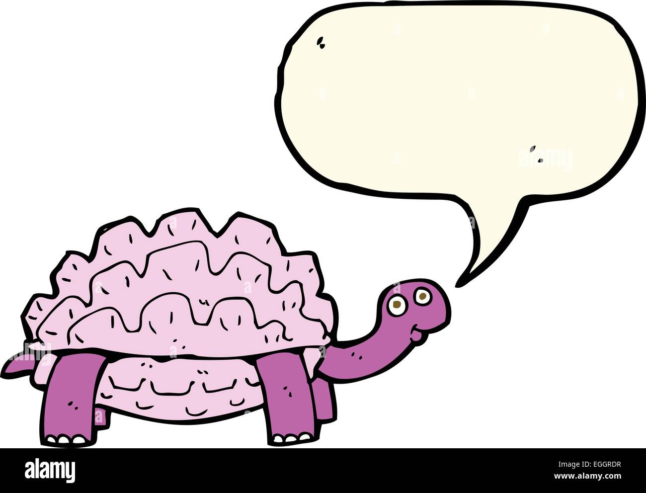 cartoon tortoise with speech bubble Stock Vector Image & Art - Alamy