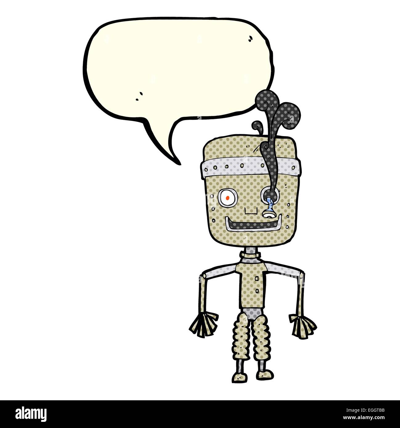 Cartoon malfunctioning robot bubble hi-res stock photography and images ...