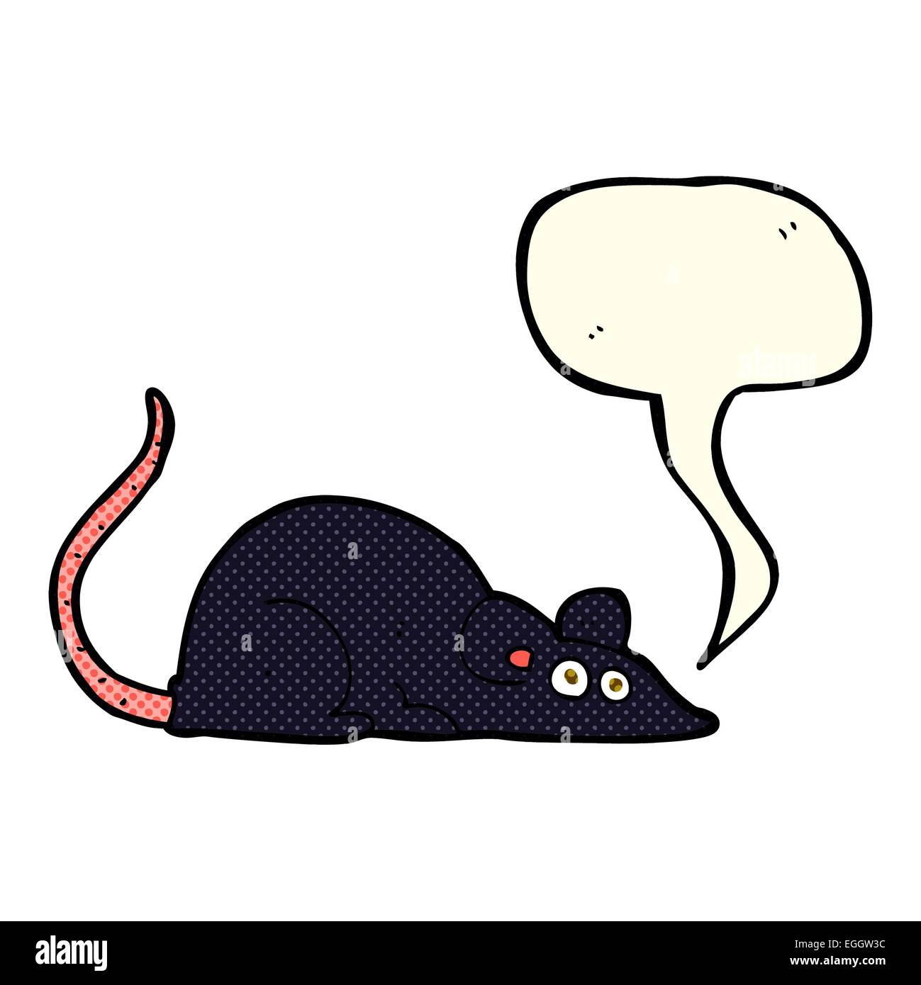 Cartoon black rat bubble hi-res stock photography and images - Alamy