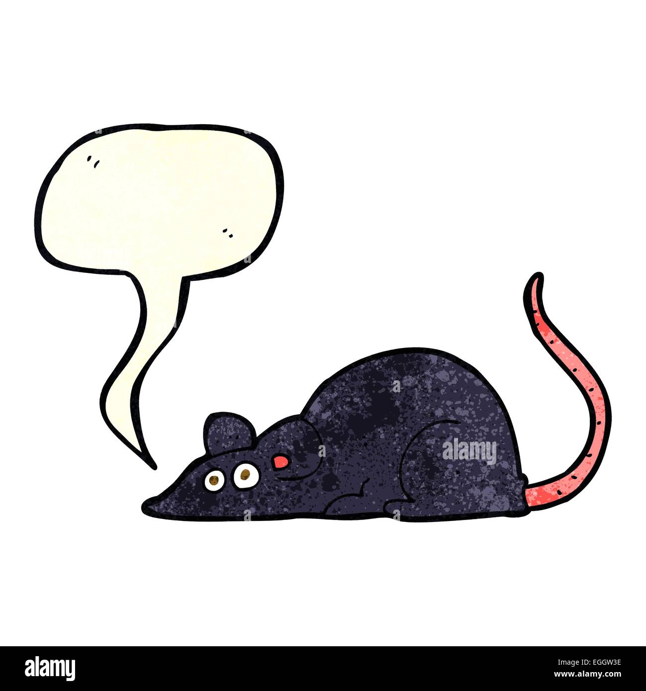 Cartoon black rat bubble hi-res stock photography and images - Alamy
