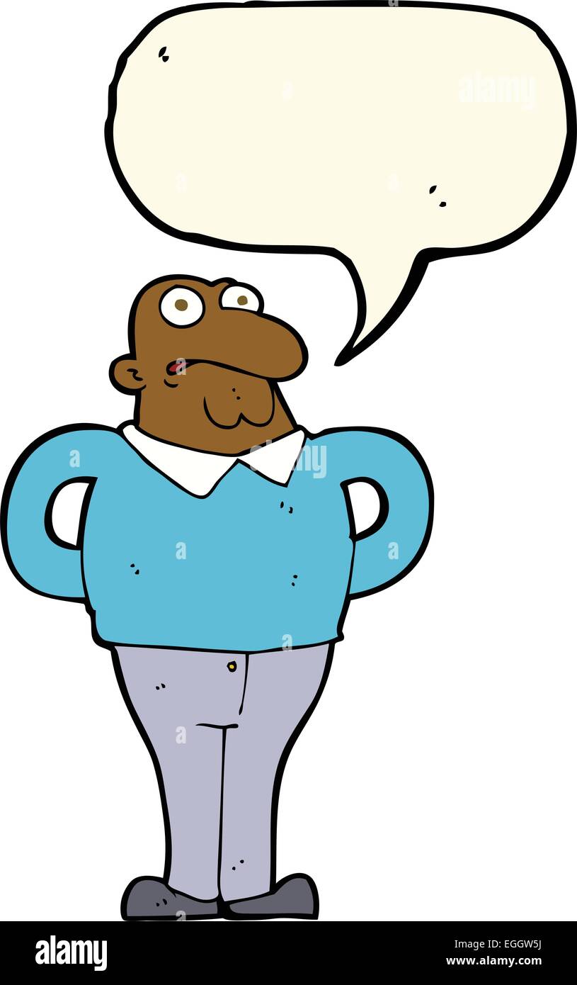 cartoon worried man with speech bubble Stock Vector Image & Art - Alamy