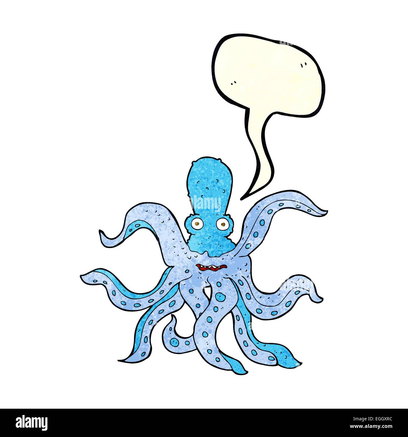 cartoon giant octopus with speech bubble Stock Vector Image & Art - Alamy