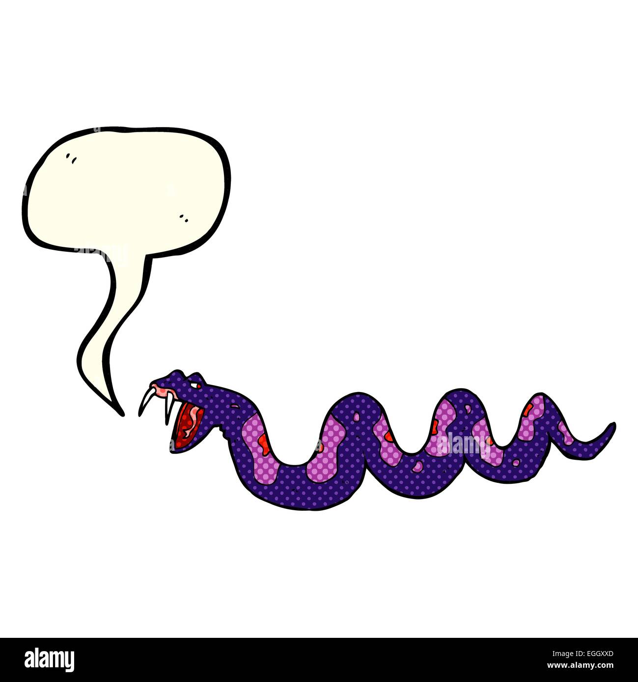 cartoon poisonous snake with speech bubble Stock Vector Image & Art - Alamy