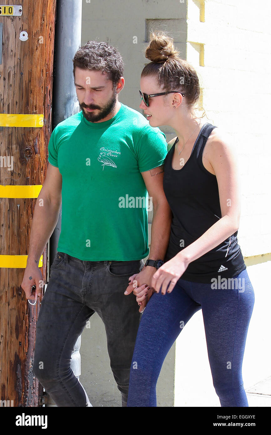 Shia LaBeouf and his girlfriend Mia Goth spotted out in Studio City
