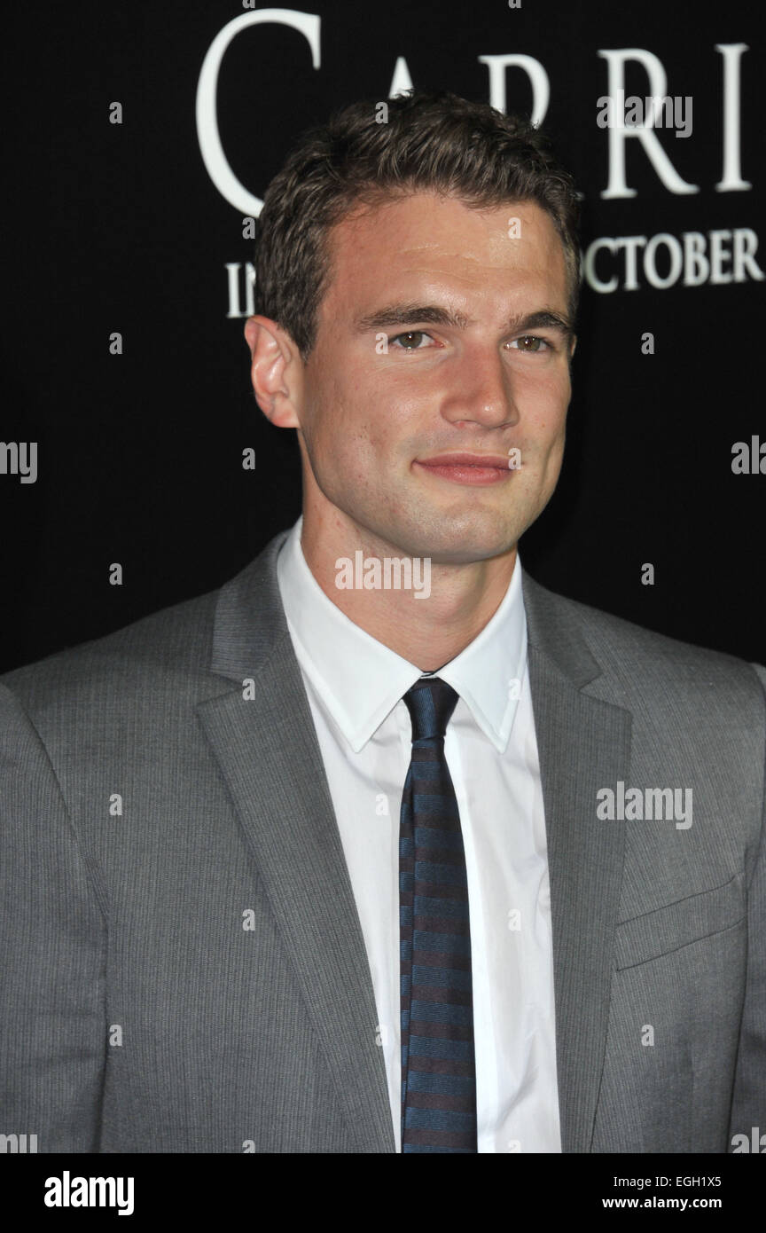 LOS ANGELES, CA - OCTOBER 7, 2013: Alex Russell at the world premiere ...