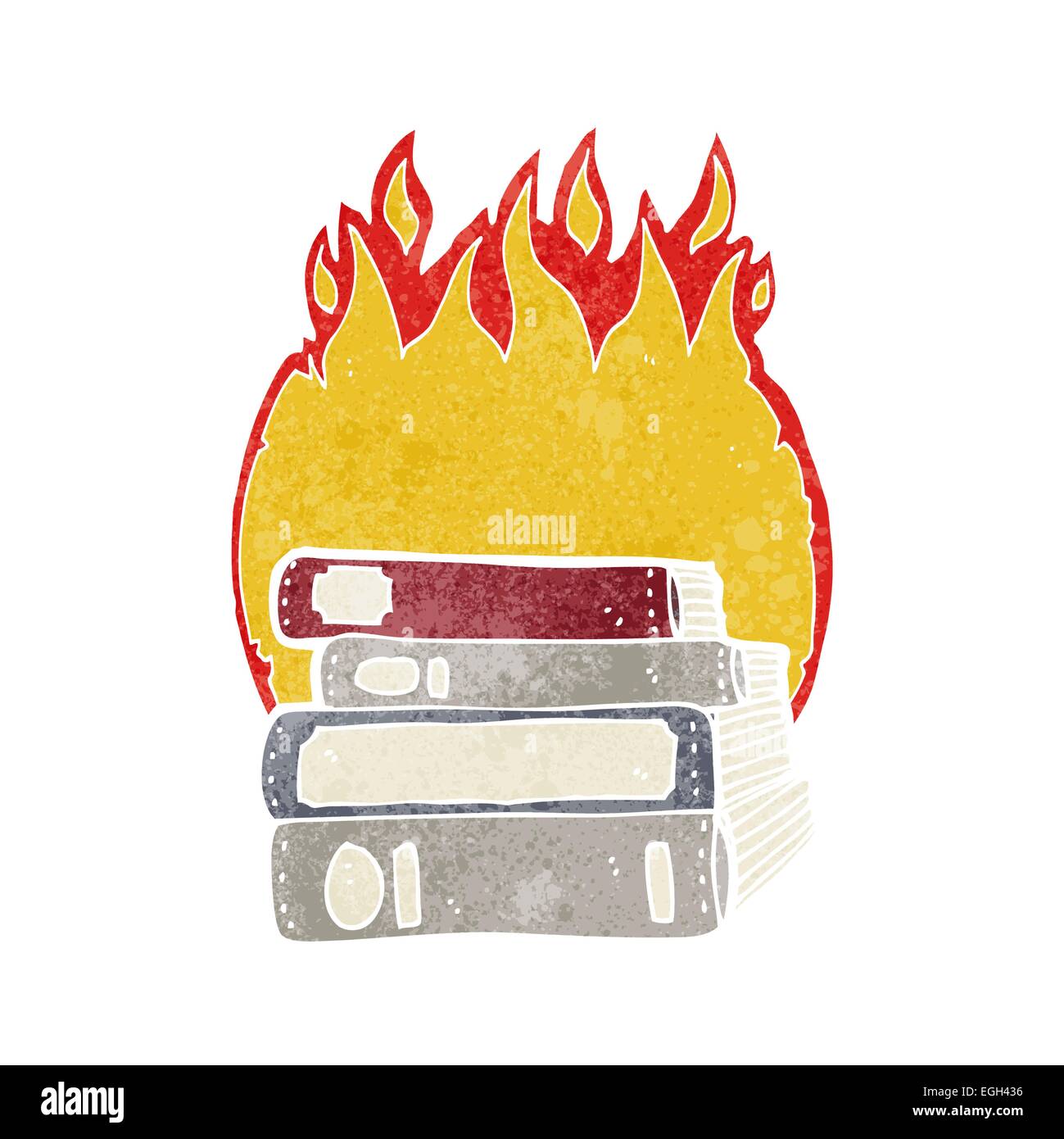 Burning Book Drawing