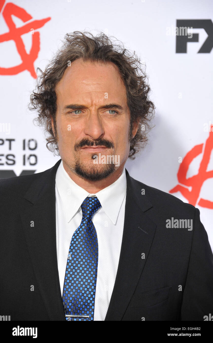 LOS ANGELES, CA - SEPTEMBER 7, 2013: Kim Coates at the season 6 premiere of 'Sons of Anarchy' at the Dolby Theatre, Hollywood. Stock Photo