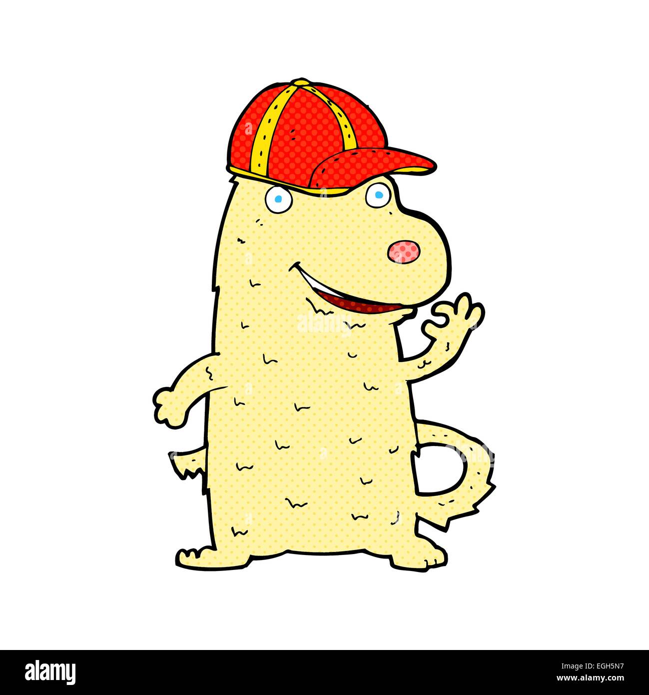 cartoon dog wearing cap Stock Vector Image & Art Alamy