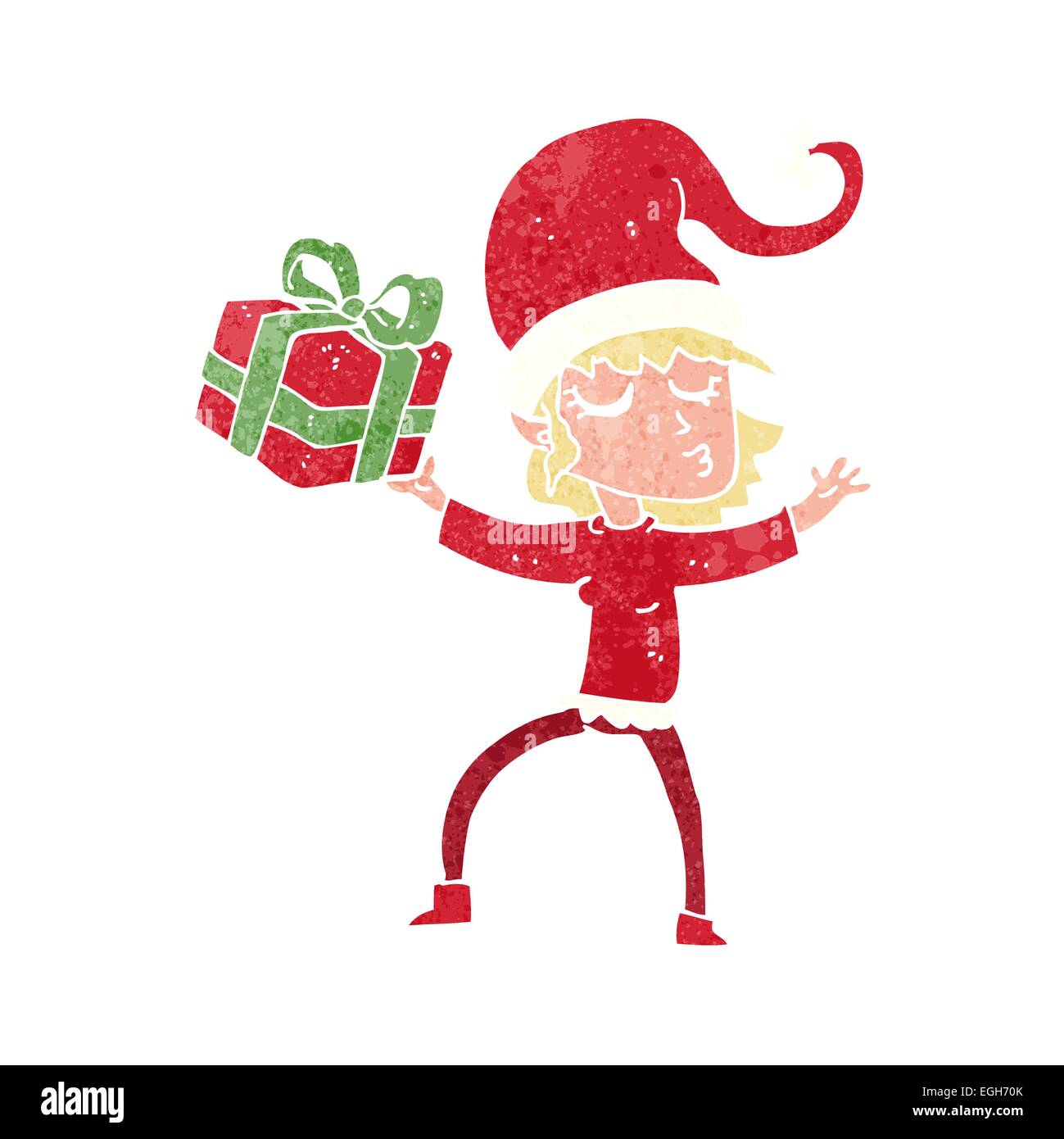 Cartoon Santa's Helper Stock Vector Image & Art - Alamy