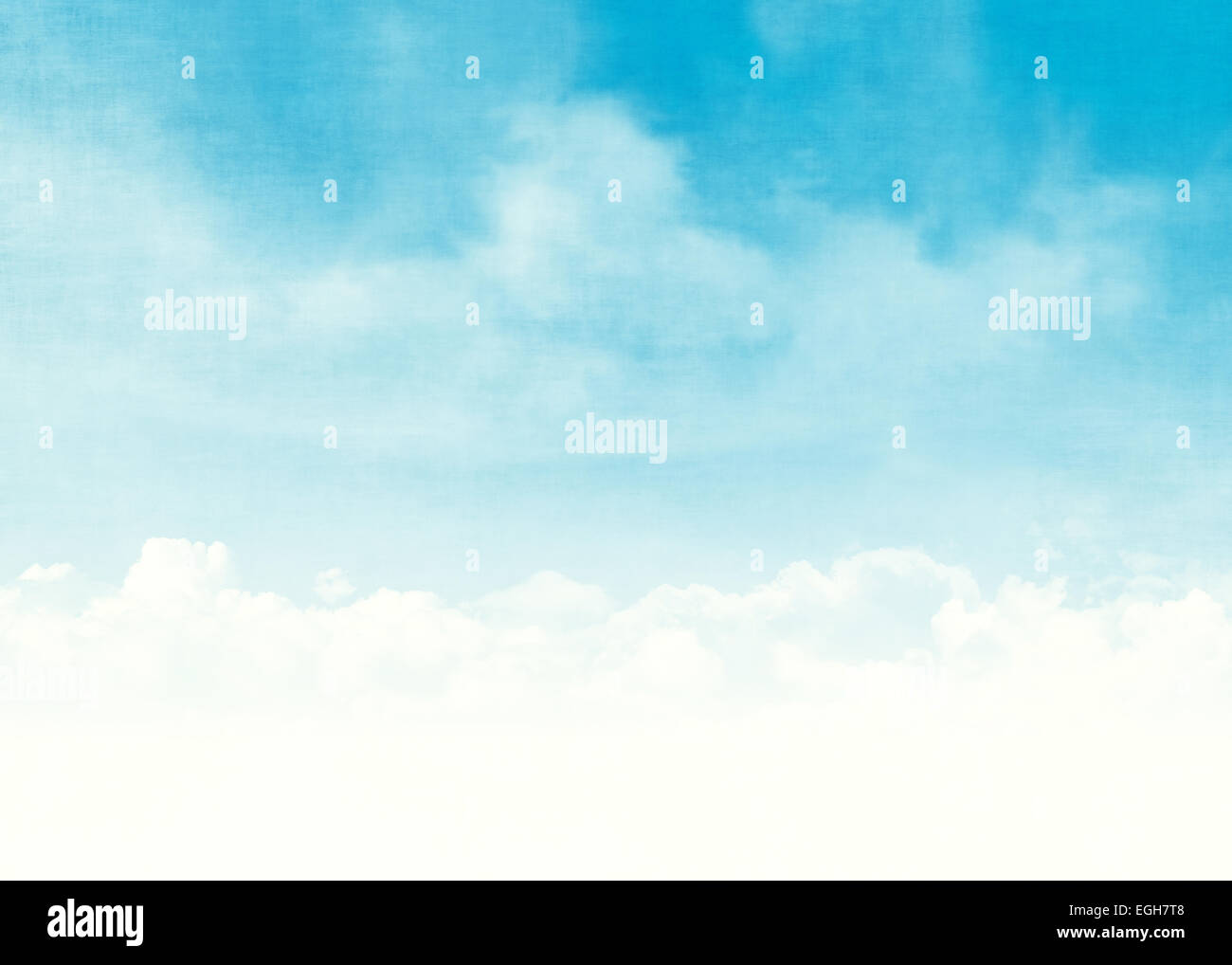 Blue sky and clouds abstract grunge background illustration with copy ...