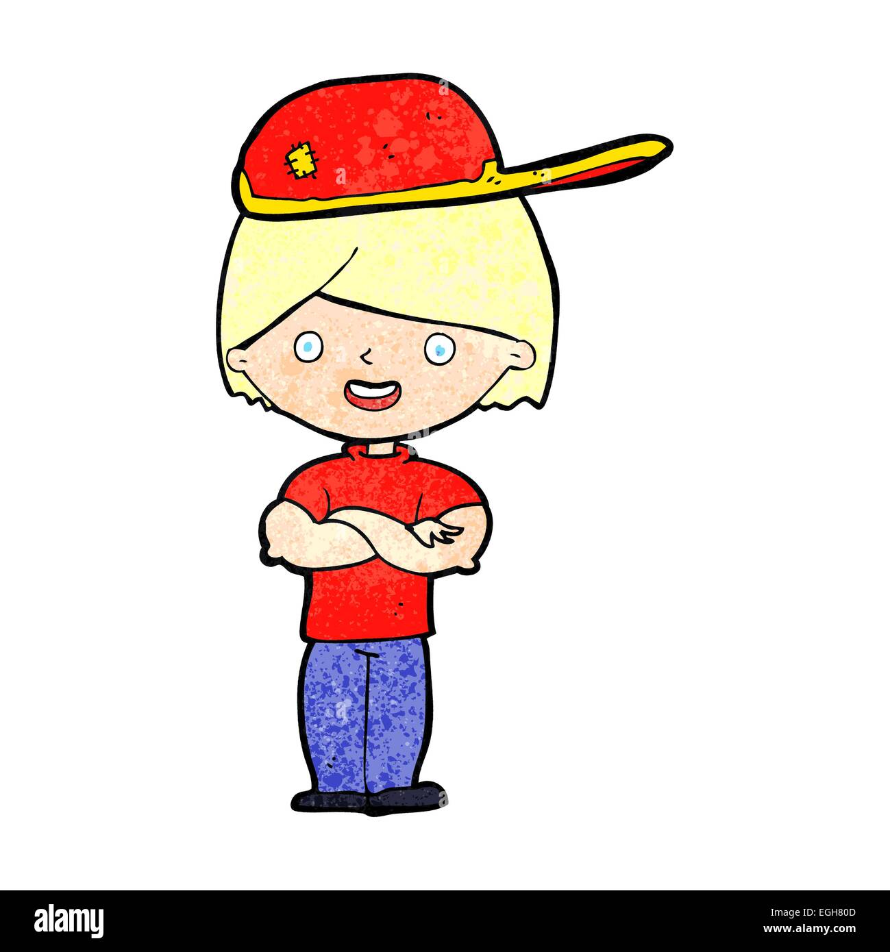 cartoon boy wearing cap Stock Vector Image & Art - Alamy