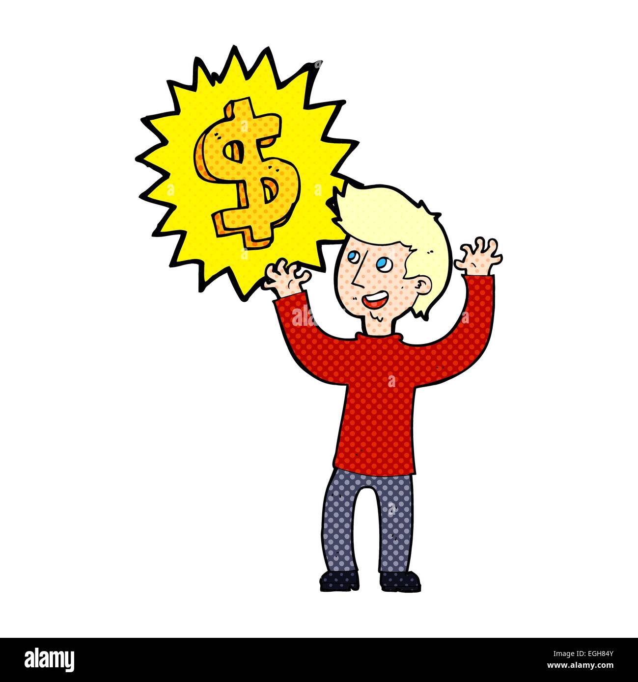 making money cartoon Stock Vector