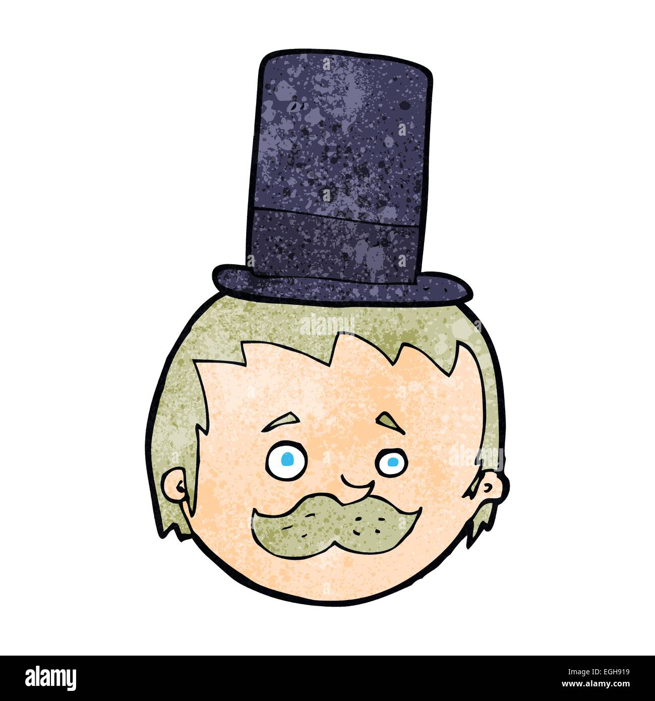 cartoon man wearing top hat Stock Vector Image & Art Alamy