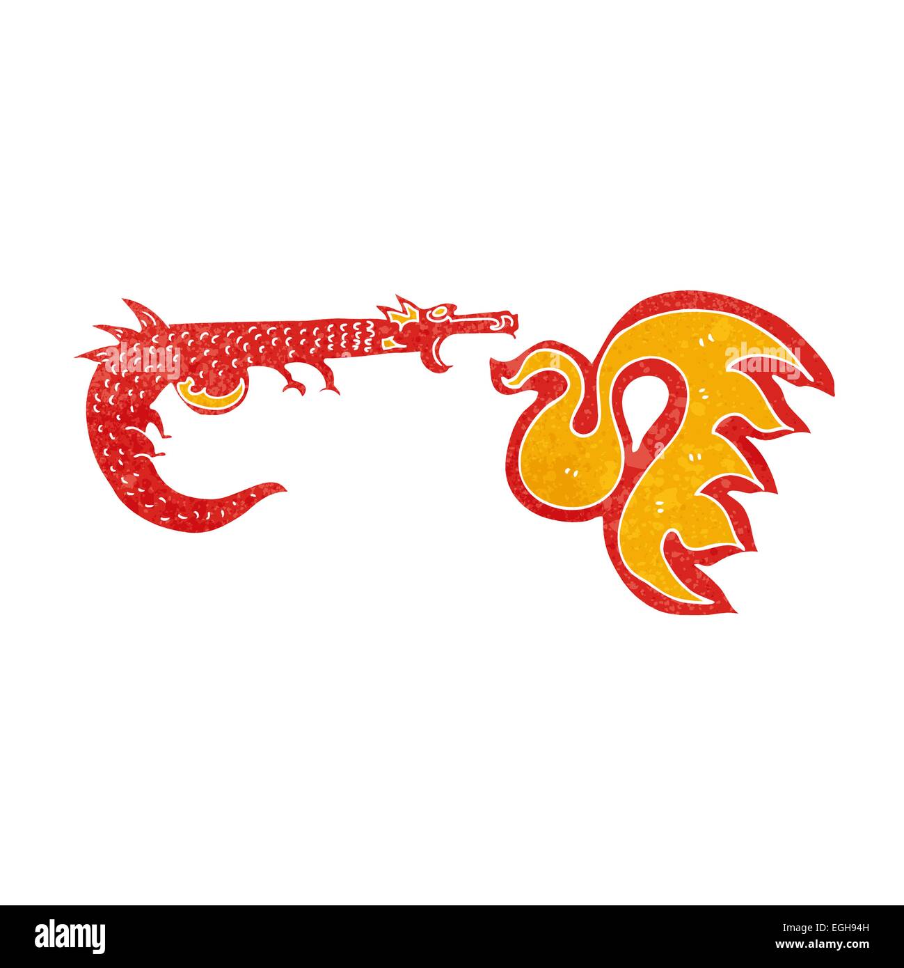 cartoon fire breathing dragon Stock Vector Image & Art - Alamy