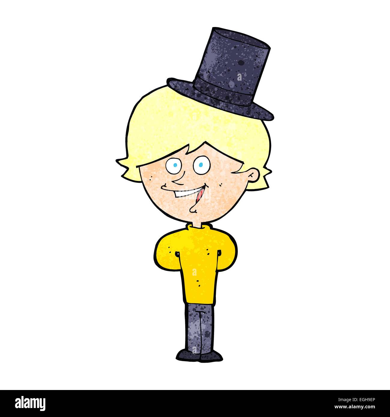 cartoon man wearing top hat Stock Vector Image & Art - Alamy
