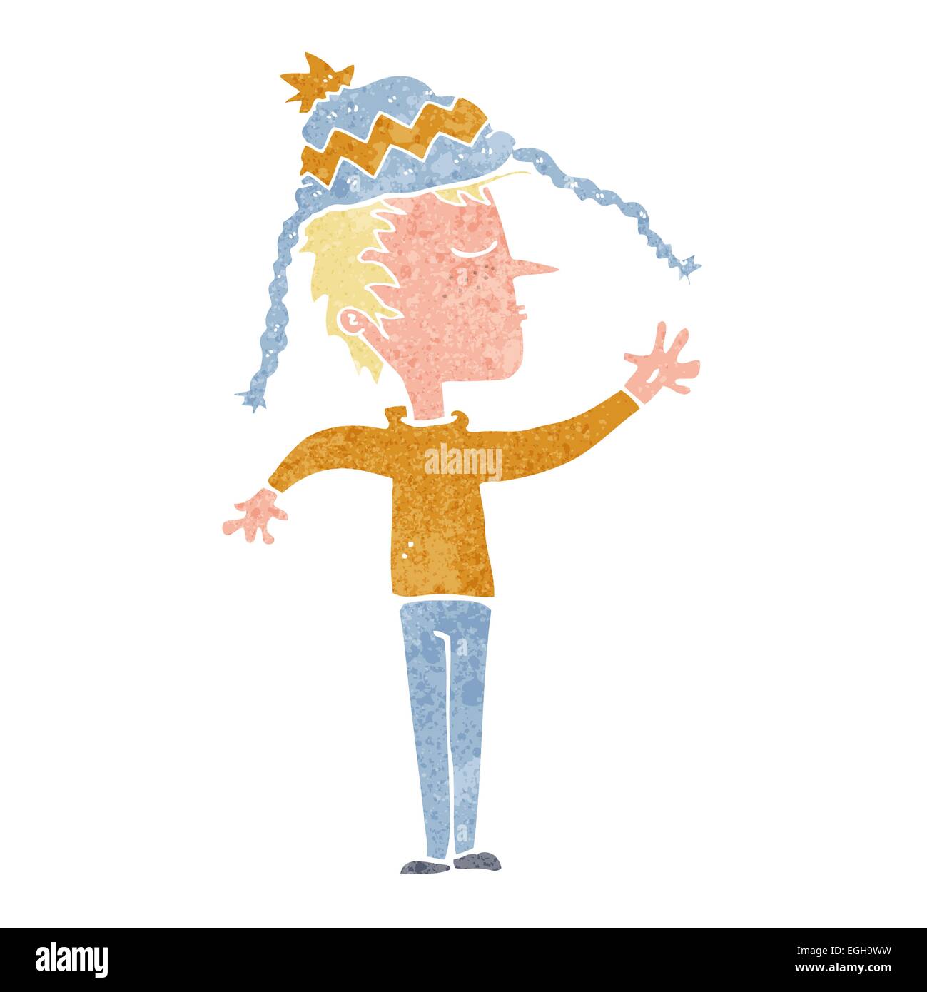 cartoon boy in hat Stock Vector Image & Art - Alamy