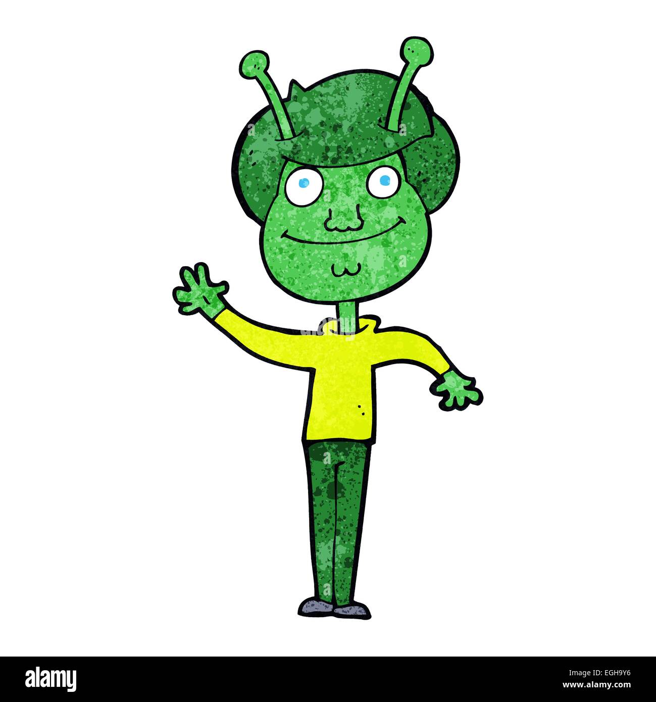 cartoon space alien Stock Vector Image & Art - Alamy