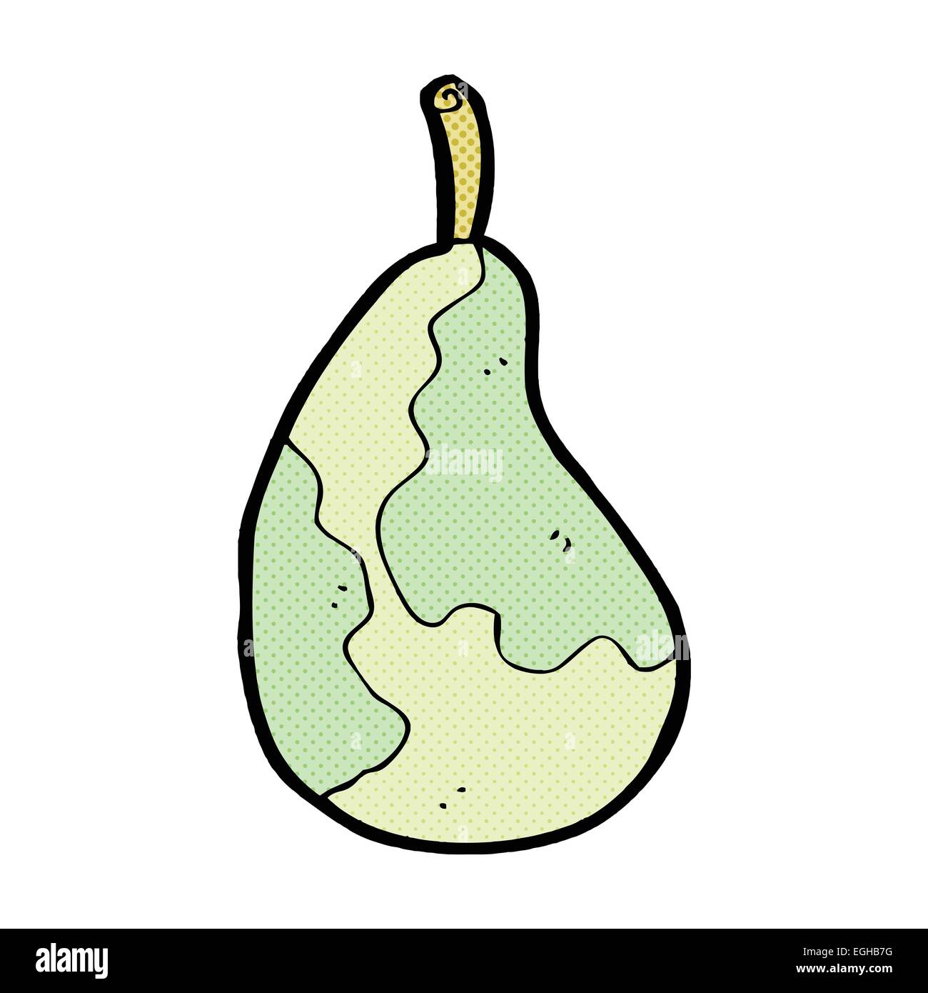retro comic book style cartoon pear Stock Vector Image & Art - Alamy
