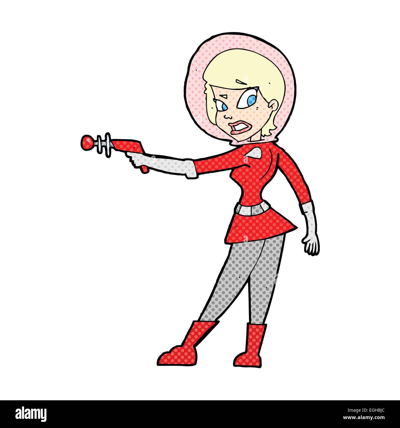 Retro science fiction female Stock Vector Images - Alamy