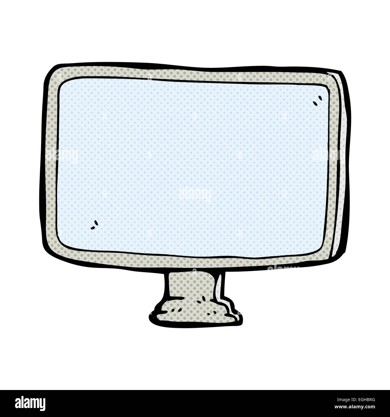 retro comic book style cartoon computer screen Stock Vector Image & Art ...