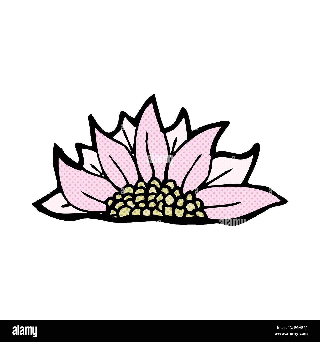 retro comic book style cartoon flower Stock Vector Image & Art - Alamy