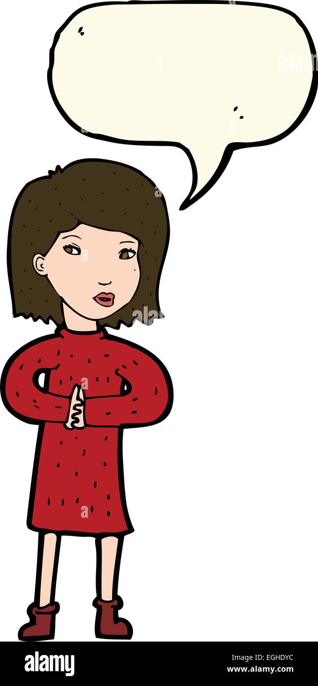 Cartoon calm woman bubble hi-res stock photography and images - Alamy