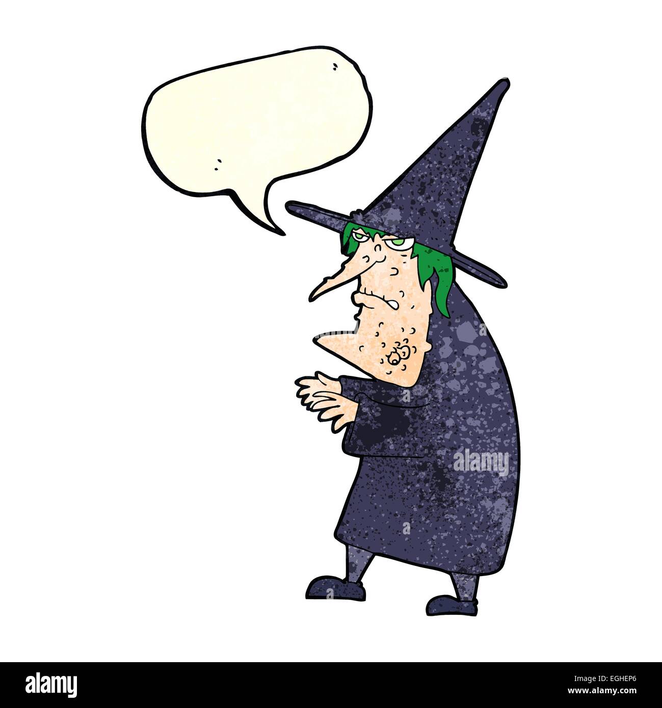 Cartoon Ugly Old Witch Bubble High Resolution Stock Photography And Images Alamy