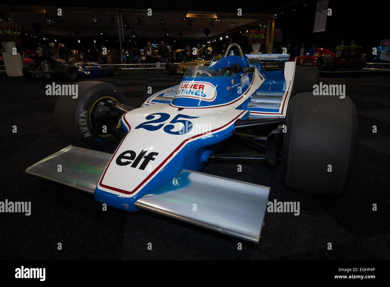 Formula One car Ligier JS11, designed by Gerard Ducarouge, 1980 Stock Photo