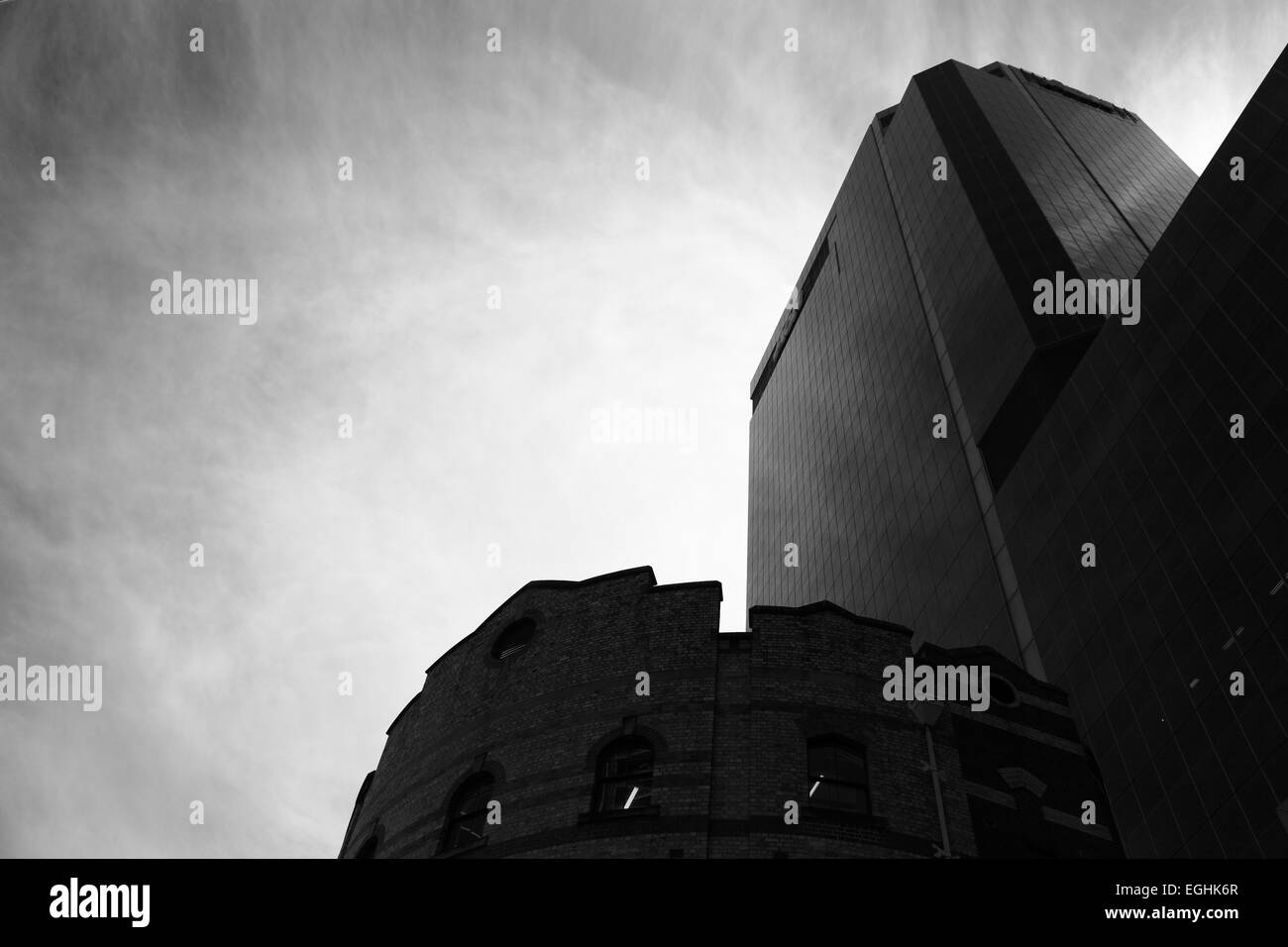 Silhouettes of buildings at The Rocks, Sydney, NSW, Australia. Stock Photo