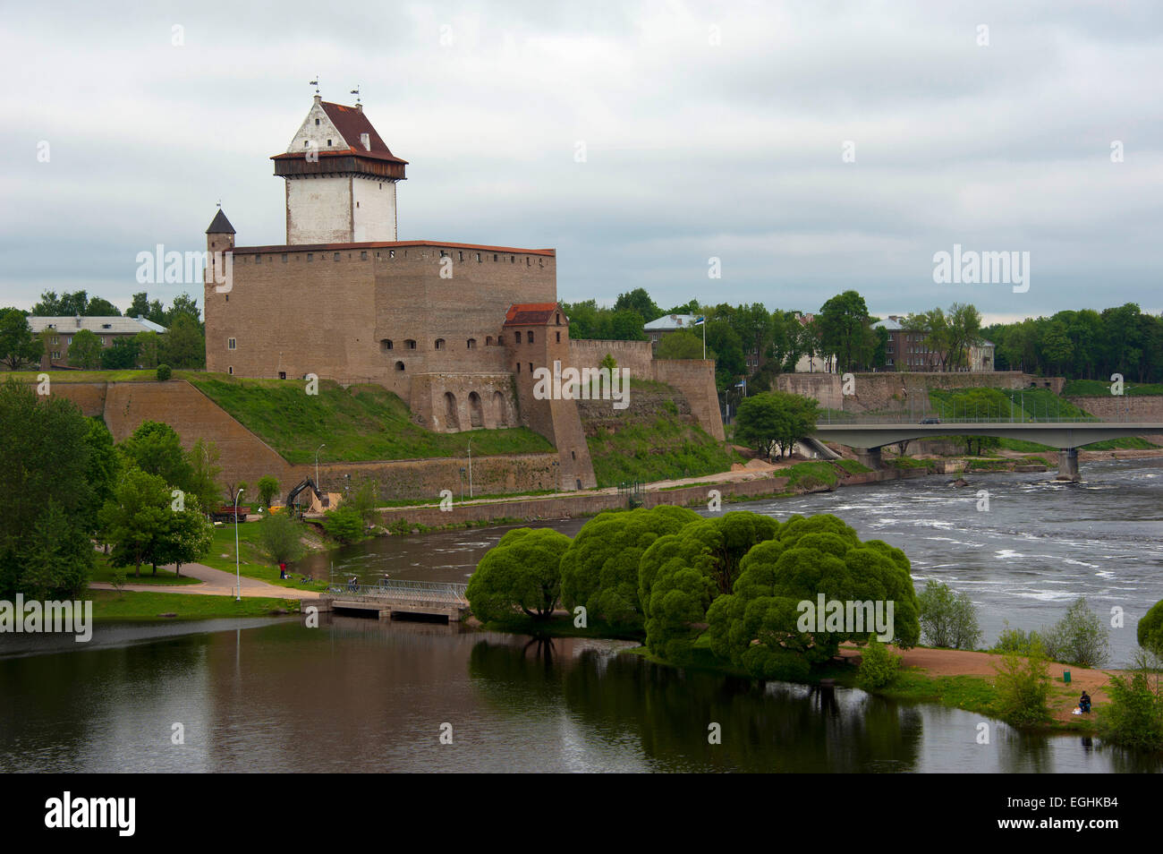 Hermann Castle, Narva, Estonia, Baltic states, Europe Stock Photo