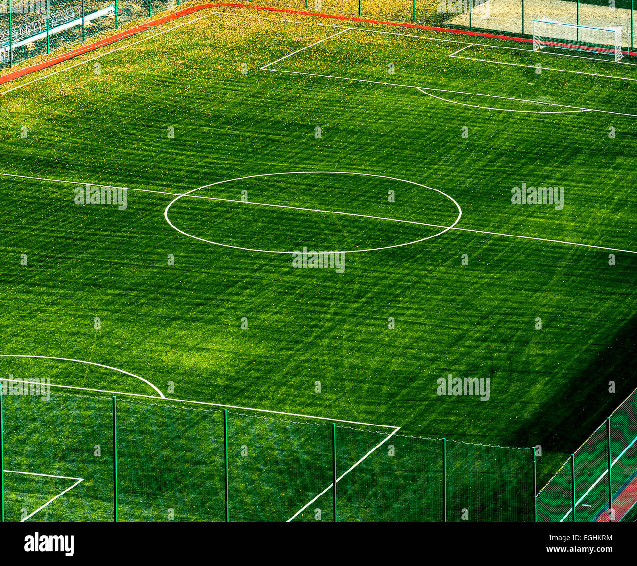 Soccer field above hires stock photography and images Alamy