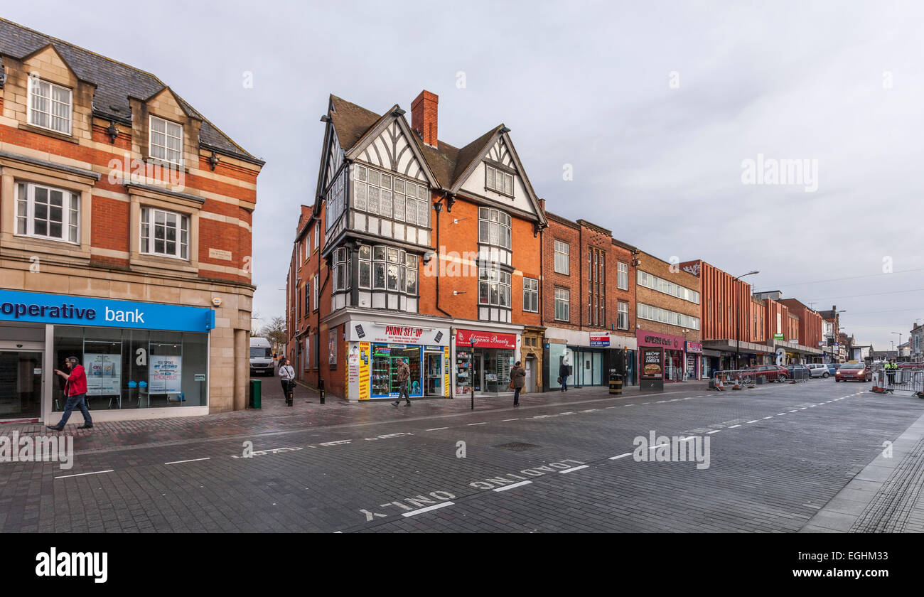 Abington Street Northampton UK. Stock Photo