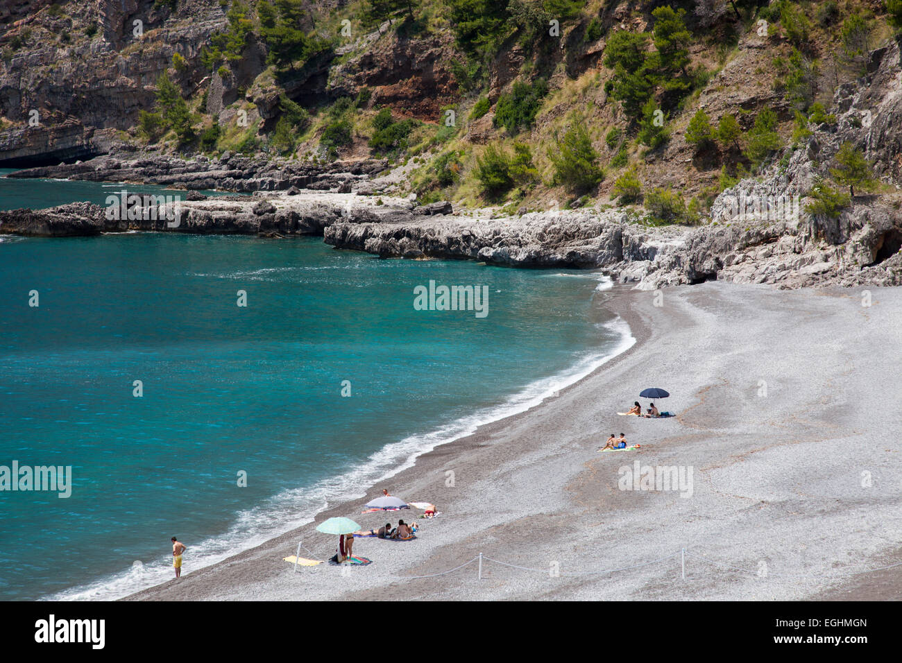beach, aquafredda di maratea, maratea, basilicata, italy, europe Stock Photo