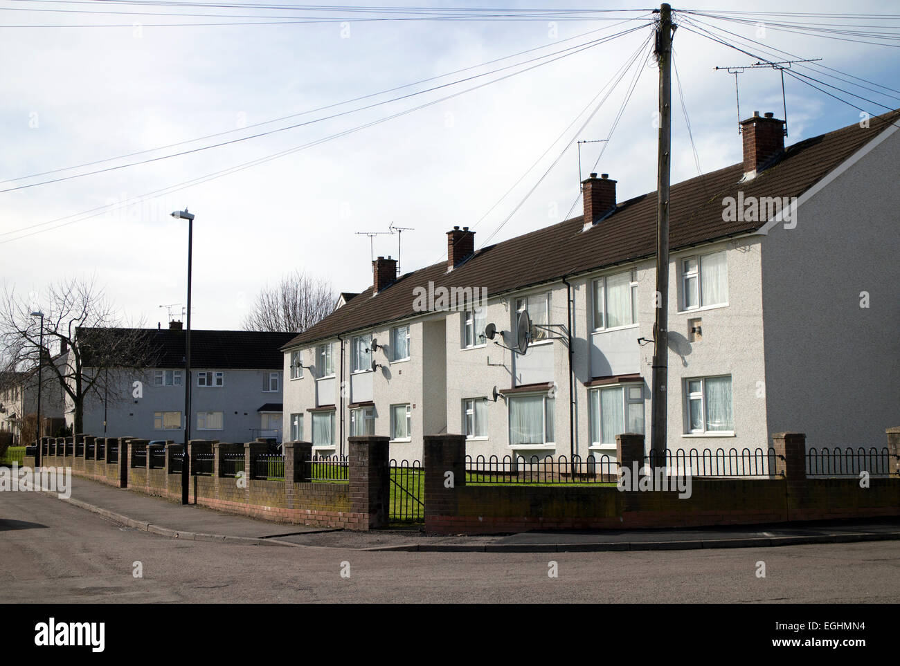Housing in Willenhall, Coventry, West Midlands, England, UK Stock Photo