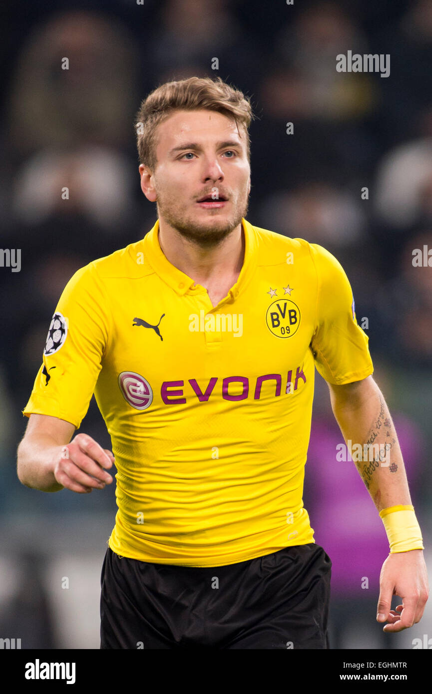 Ciro Immobile (Dortmund), FEBRUARY 24, 2015 - Football / Soccer : UEFA Champions League Round of 16 1st leg match between Juventus 2-1 Borussia Dortmund at Juventus Stadium in Turin, Italy. (Photo by Maurizio Borsari/AFLO) Stock Photo