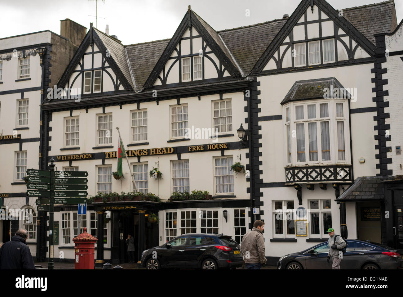 Kings Head Hotel in Monmouth, Wales Stock Photo Alamy