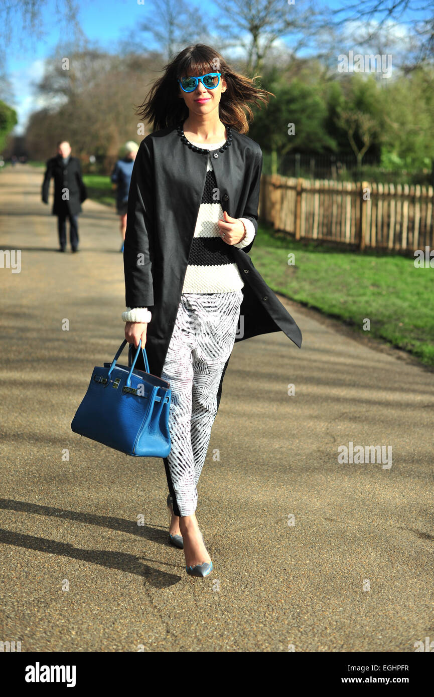 Julia Lundin attending the Burberry show during London fashion week - Feb 23, 2015 - Photo : Runway Manhattan/Celine Gaille/picture alliance Stock Photo