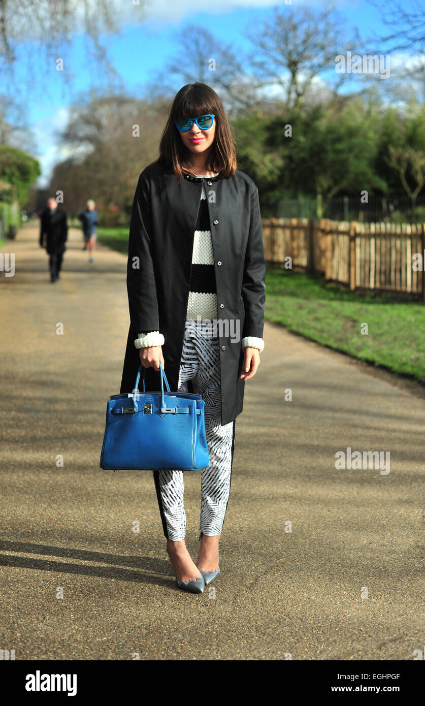 Julia Lundin attending the Burberry show during London fashion week - Feb 23, 2015 - Photo : Runway Manhattan/Celine Gaille/picture alliance Stock Photo
