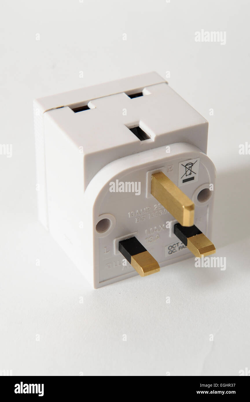 A transmitting spy plug adapter. This can be hidden in a room and ...